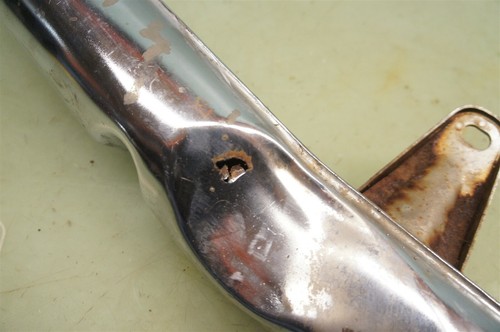 1969 KAWASAKI H1 LOWER RIGHT PIPE TRIANGLE BAFFLE H1500 500 *2525 - Picture 8 of 9