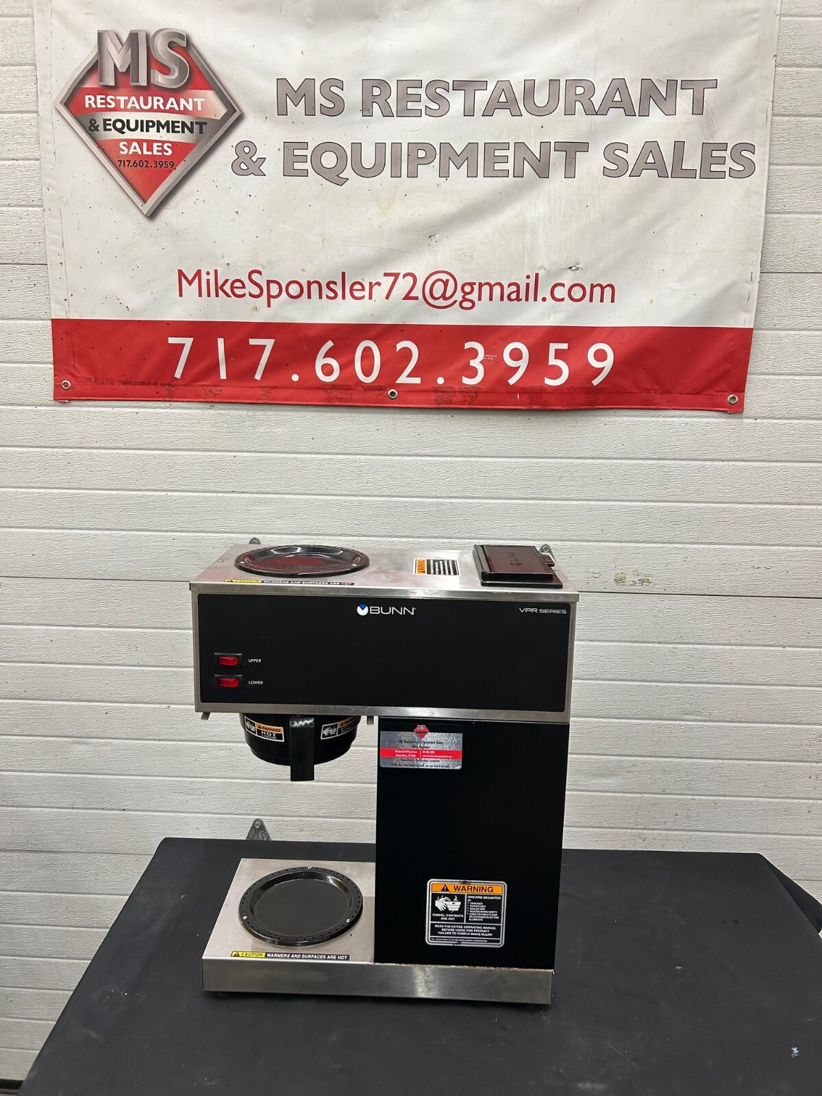 Bunn VPR Med. Vol. Decanter Coffee Maker - Pourover, 3 4/5 Gal/Hr. 120v Working!