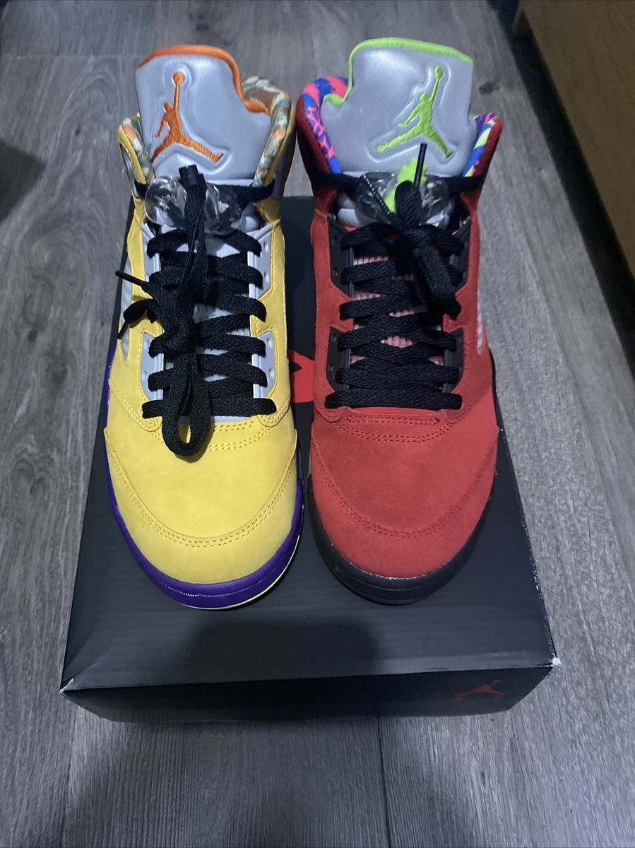 jordan 5 retro red and yellow