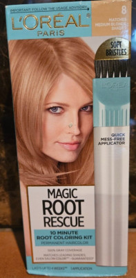 L'oreal Magic Root Rescue Permanent Color #8 Medium Blonde FREE SHIP