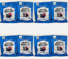 8x Bags Wiley Wallaby Soft & Chewy Blueberry Pomegranate Gourmet Licorice 4oz