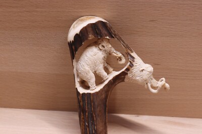 Handle Walking Stick Hirschhorn Carving Hiking Pole Mammut