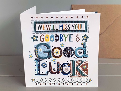 Personalised Goodbye, Good luck CARD, miss you greeting card, leaver card - Picture 23 of 29