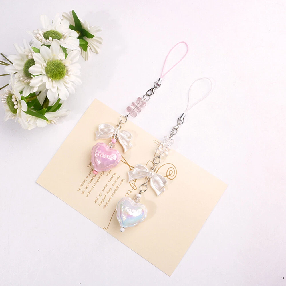 CRASPIRE 2 Colori Farfalla Portachiavi Smalto Fiore Portachiavi Argento Metallo Lega di Zinco Primavera Rosa Blu Ciondolo Portachiavi Portachiavi per