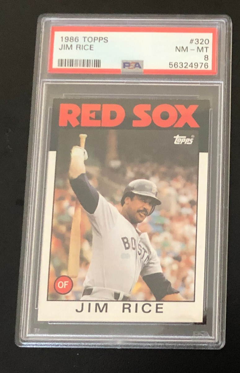 Jim Rice 1986 Topps PSA 8 NM-MT