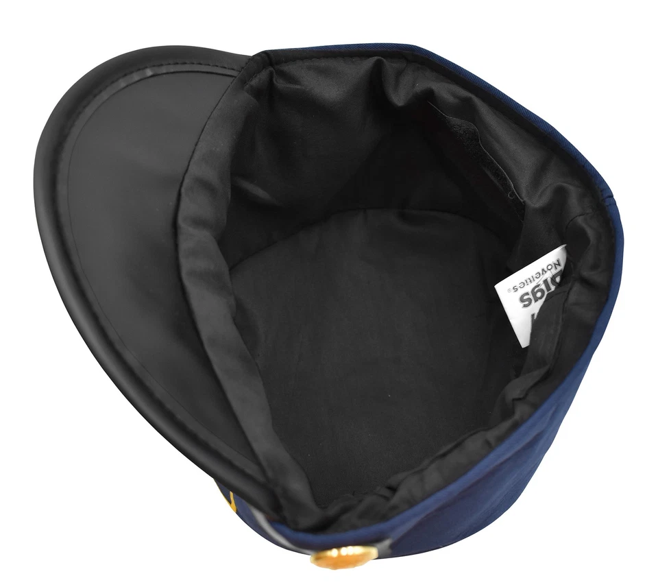 Sombrero de Gendarme Conductor de Tren Expreso Adulto De Lujo Portero Brakemans Disfraz Gorra Foto 4 de 4