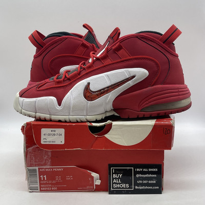 Size 11 - Nike Air Max Penny 1 University Red Black Suede (685153