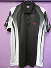 TSP Japan JTTAA Table Tennis Jersey Table Tennis Polo T-Shirt Size: XL Black Gray