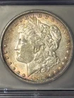 1888 Morgan Silver Dollar ICG AU55 $1 with Better Eye Appeal Toning