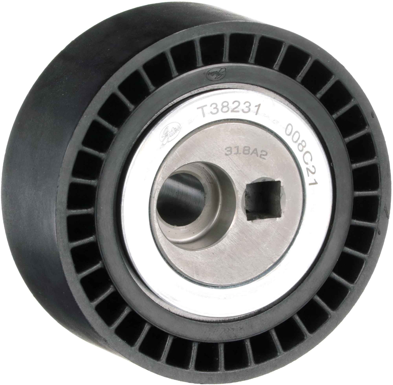 GATES T38231 Tensioner Pulley, V-ribbed belt for CITROËN,FIAT,LANCIA,PEUGEOT,SUZ