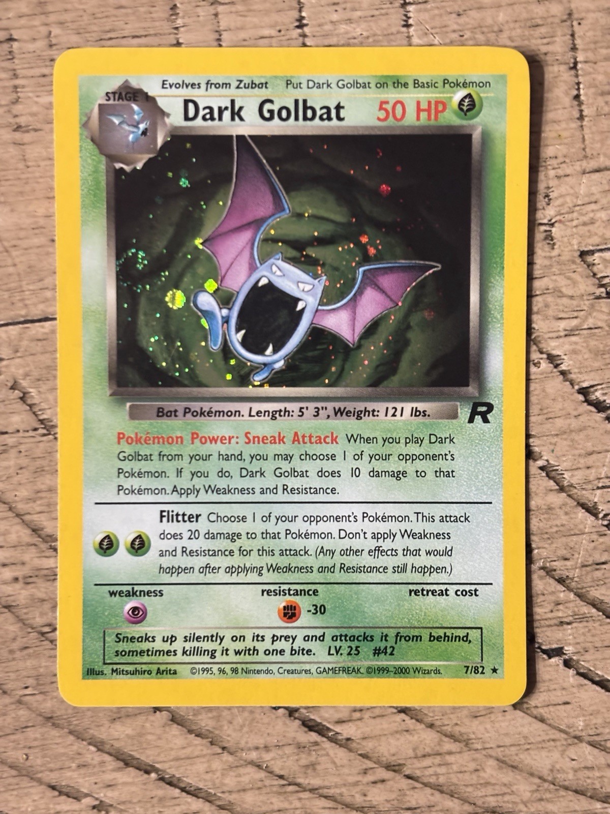 (NM)Dark Golbat 7/82 Team Rocket Holo