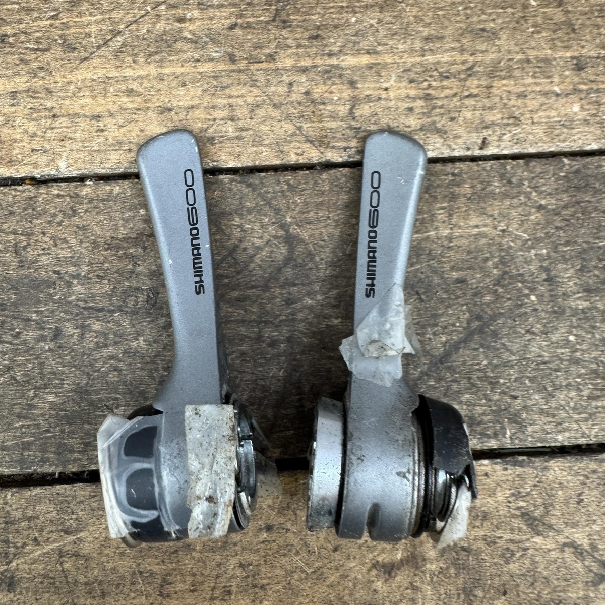 Vintage Shimano 600 SL-6400 7 Speed Downtube Shifter Set PARTS 7s