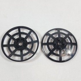 6X LEGO 6x6 Inverted Radar Webbed Dish Black 4285b Parts Lot 10179 Replacement
