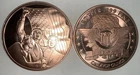 (Lot of 2) Donald Trump 1oz Copper Rounds.999 Fine