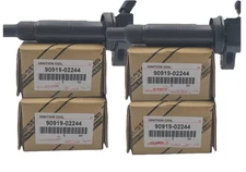 4X Genuine Ignition Coil OEM For 2002-11 Toyota Camry 2.4L UF333 9091902243