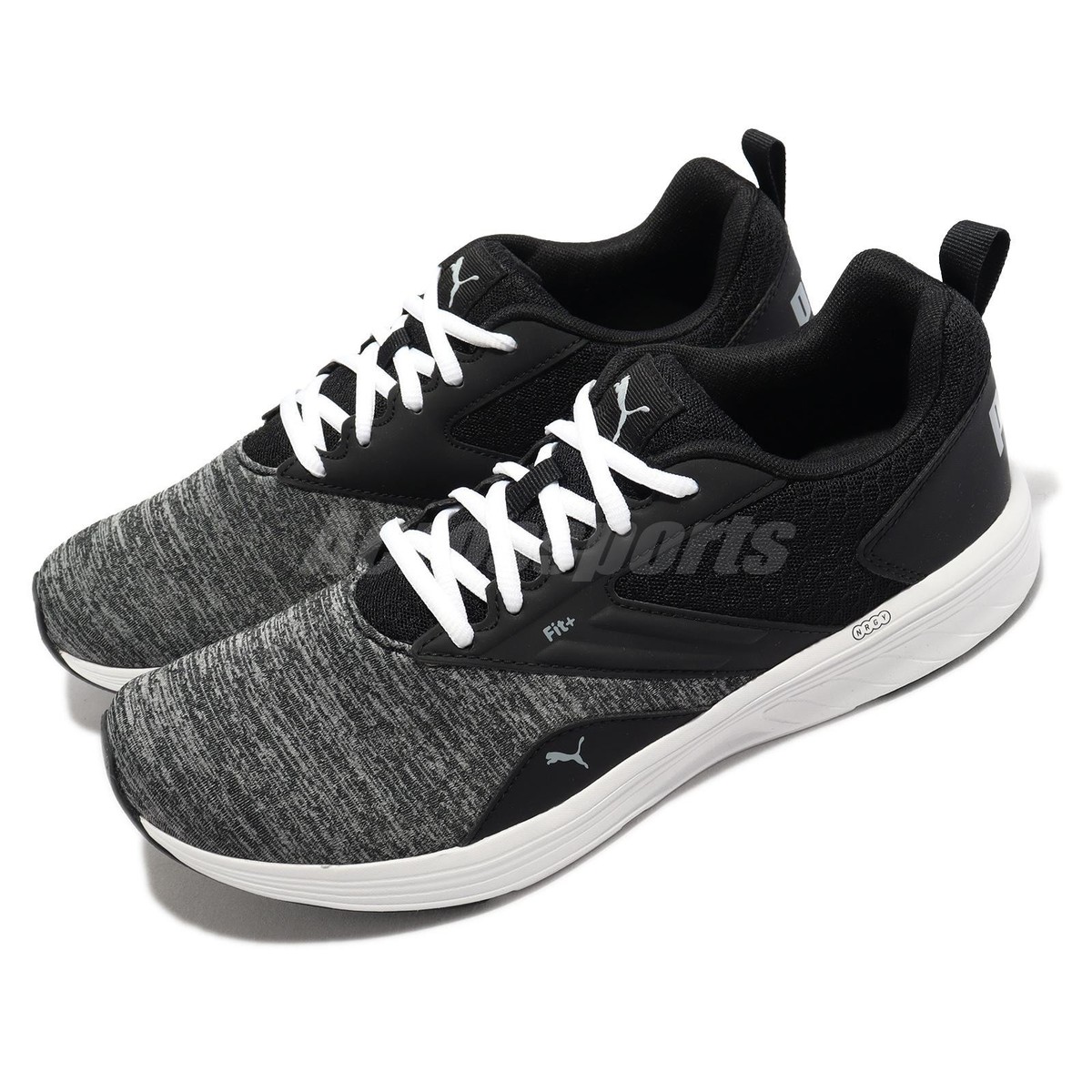Puma NRGY Comet Black White Men Unisex Road Running Shoes 190556