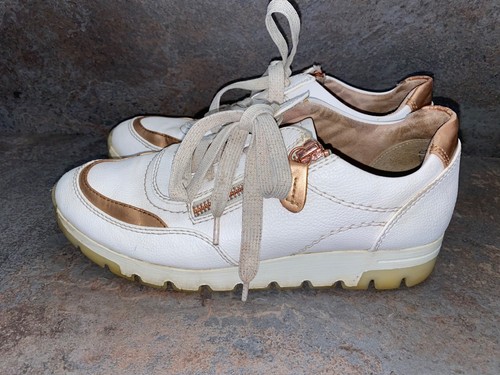 Baskets femme Jana Hera Soft Line blanc et or rose taille 5 à lacets - Photo 5/7