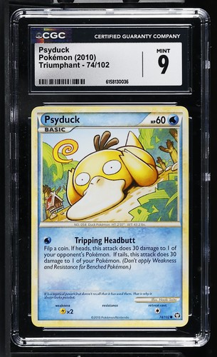 Psyduck graded CGC 9 for sale on eBay