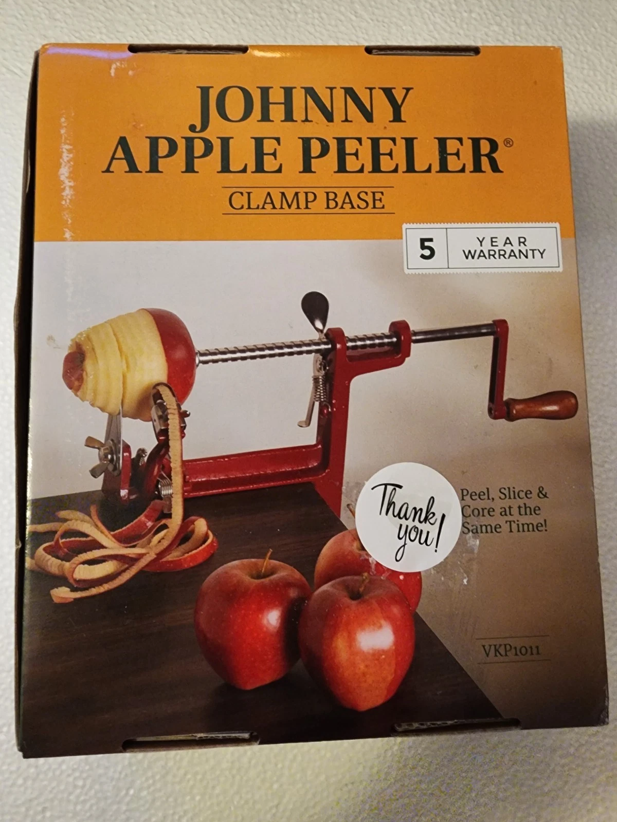 New Victorio VKP Johnny Apple Peeler Stainless Blades Suction Base VKP1010