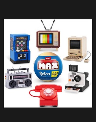 6 x ZURU Max BRANDNEU Retro Kollektion Steine Kugeln FULL SET Versiegelt