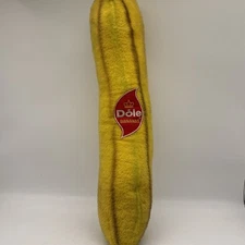 Vintage Stuffed Dole Banana Plush Animal Fair Brand Toy 25” USA Prop Fruit Tiki!