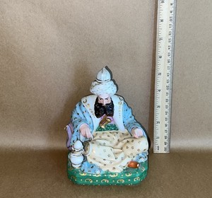 Antique 19th C Old Paris Porcelain Jacob Petit Scent Perfume Bottle Sultan