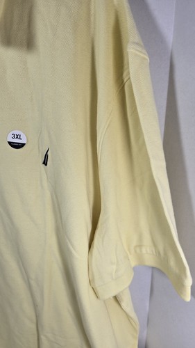 Nautica Classic Fit Men's Short Sleeve Polo Shirt 3 XL French Vanilla Spring NWT - Picture 3 of 9