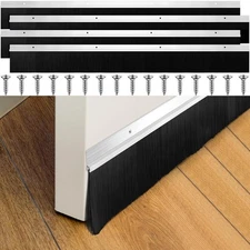 4-Pcs Door Sweep Brush Door Sweep (3 in x 39.3 in) Sliding Door Brush Seal Strip