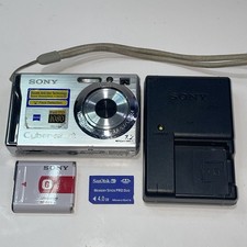 SONY Cyber-Shot DSC-W80 7.2MP Digital Camera Bundle - Tested & Working