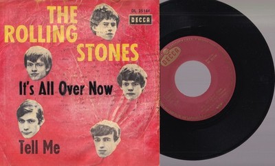 The Rolling Stones   It's All Over Now / Tell Me 7'' 45 Decca (DL 25 144)