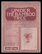 UNDER THE BAMBOO TREE Bob Cole 1902 MARIE CAHILL Black Writer Sheet Music