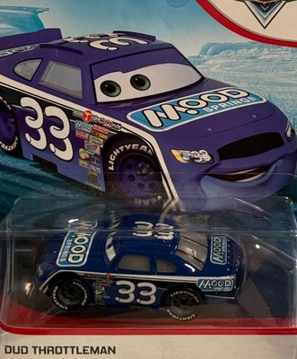 Disney Pixar Cars Dud Throttleman # 33 Mood Springs Dinoco 400