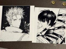 TRIGUN fan merch Vash / Wolfwood photoprint 9x9cm (specify which if you want 1)