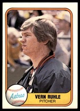 Vern Ruhle 1981 Fleer #53 Houston Astros MLB READ FREE SHIPPING AutographDen