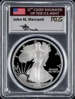 1991-S $1 American Silver Eagle PCGS PR70DCAM - John M. Mercanti Signature
