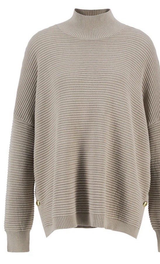 BNWT Barbour Kaia Funnel Neck Knit Oversized Jumper Top Sold Out Size 10-14 £99 image 5