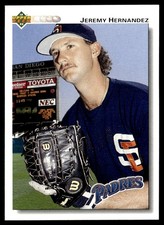 1992 Upper Deck Jeremy Hernandez San Diego Padres #42