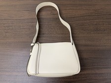 Tory Burch Small Romy Leather Shoulder Bag - Light Cream - Excellent Condition