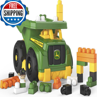 Mega Brands Mega Bloks John Deere Toddler Building Blocks Toy Set Dump Truck 25