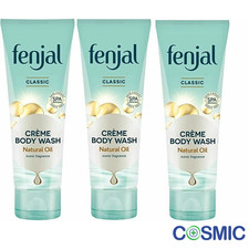 3 X Fenjal Luxury Classic Skin Creme Body Wash Natural Oil 200ml