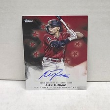 ALEK THOMAS 2024 Topps Baseball Stars RED ~ Diamondbacks AUTO #'d /25