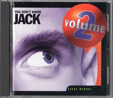 YOU DON'T KNOW JACK VOLUME 2 - 1996 Windows 95/98 PC Game CD Case  Manual MINT