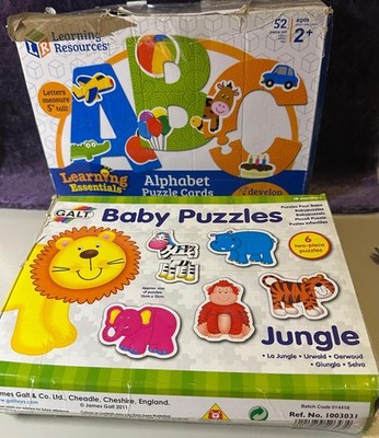 Learning Resources ABC Puzzle Karten & Galt Baby Dschungel Puzzles - Komplette Sets