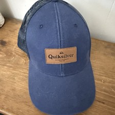 Quiksilver Blue Mesh Trucker Hat OSFM Unisex Surf Skate Casual Snapback