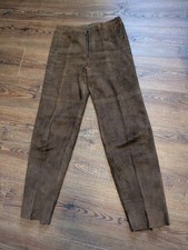 Vintage La Maison Du Chasseur Leather Suede Pants French Size 28 Pants