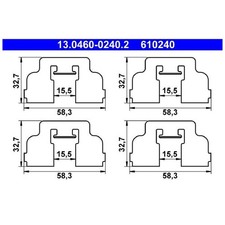 Zubehörsatz Bremsbeläge für Dacia Logan LS MCV KS Sandero | 24207126