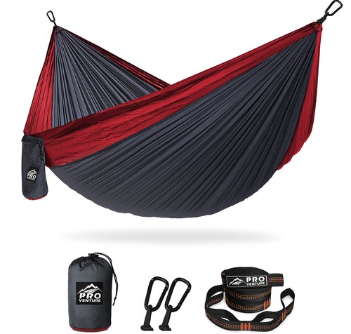 Camping Hammock 500 lb Capacity – Portable Double Hammock with Tree-Friendly ...