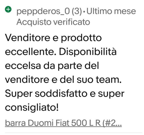 Barra duomi regolabile Fiat 500 F-L-R-G e 126 - strut bar (Gialla) - Imagen 5 de 5