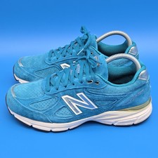 New Balance 990v4 Women’s 8 B Lake Blue Suede Running Shoes Made USA