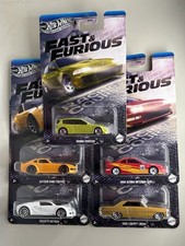 2025 HOT WHEELS SILVER SERIES FAST  FURIOUS RACING COURSE SET OF 5 CARS